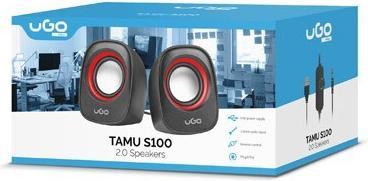 Actual product image Genesis NATEC UGO speakers 2.0 Tamu S100 red