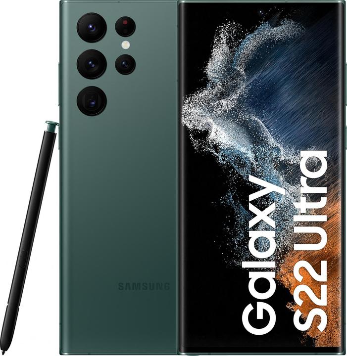 Samsung Galaxy S22 Ultra (128 GB, Green, 6.80", Dual SIM, 108 Mpx, 5G)
