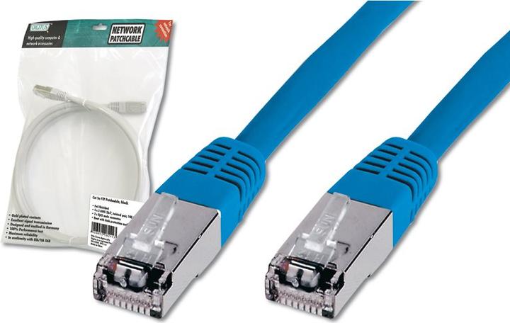 Image du produit Digitus CAT5e SF-UTP Patchk.,3m, bleu (SF/UTP, CAT5e, 3 m)
