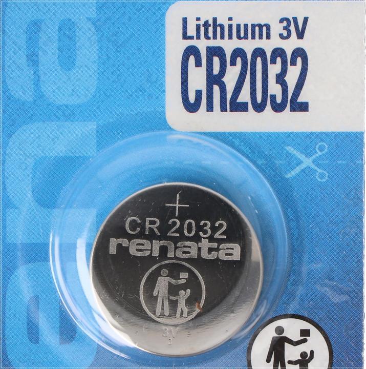 Actual product image Renata CR2032 Lithium Batterie, Lithiumzelle CR2032, 3V (1 pcs., 225 mAh)