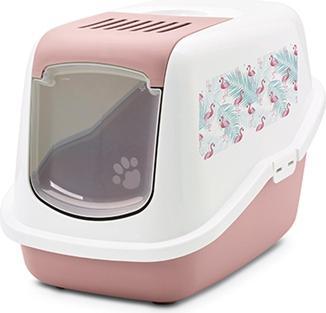 Produktbild Savic Kattenbak Nestor Impression Flamingo Roze / Wit (Katzenklo offen)