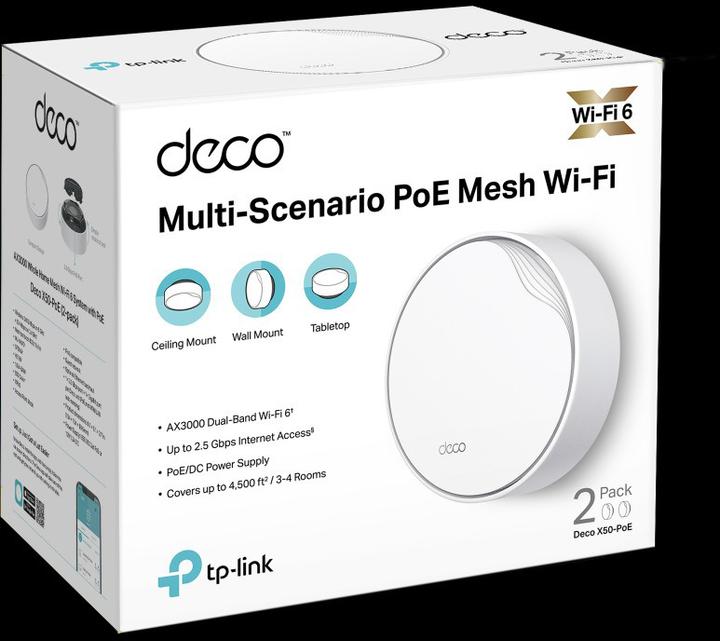 Produktbild TP-Link Deco X50-PoE (2-pack)