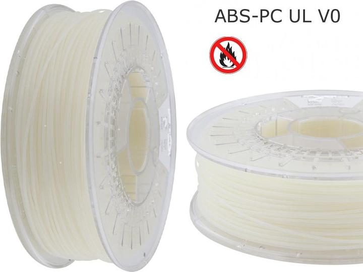 Image du produit Volaprint ABS-PC UL 94VO ignifugé 1.75mm 1.0kg natural (ABS, 1.75 mm, 1000 g, Transparent)