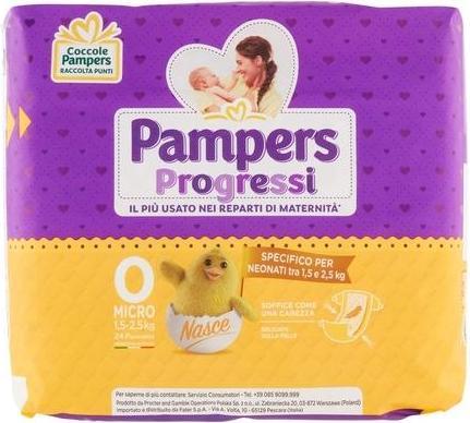Produktbild Pampers Progressi, Baby Diapers Taglia 0 Size 0 Micro 1-2.5 Kg (Gr. 0)