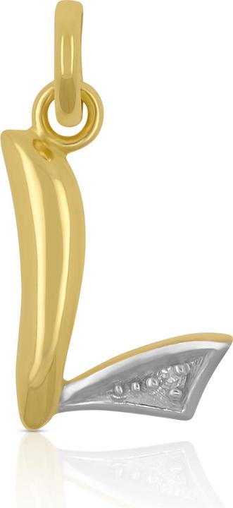 Muau Buchstabe (750, Weissgold, 18K Gelbgold)