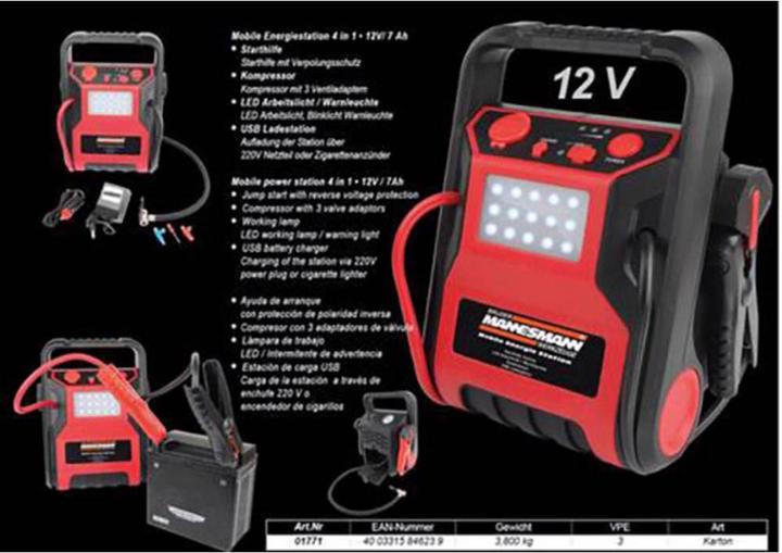 Produktbild Mannesmann M01771 (2 A, 7000 mAh)