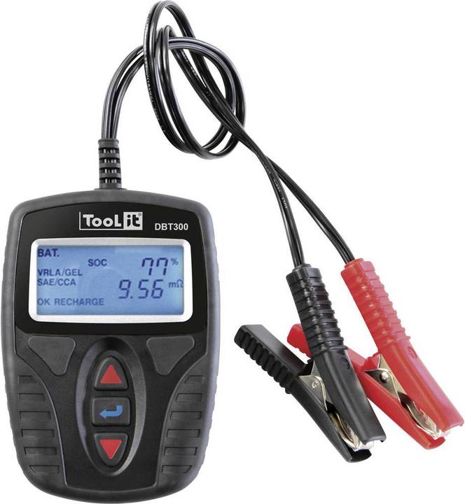 Toolit Automotive Battery Tester tensione della batteria e stato di carica Meter DBT 300