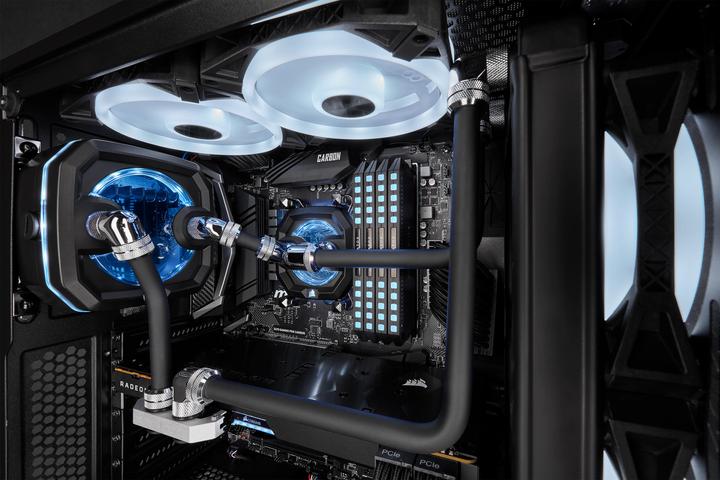 Produktbild Corsair CX-9059008-WW Computer Kühlkomponente Kühlmittelrohr 3 Stück(e) Schwarz (1 m, Kunststoff)