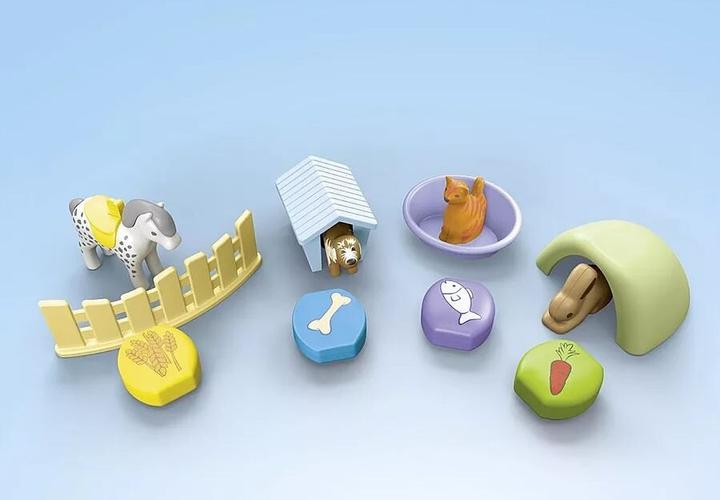 Image du produit Playmobil Pension pour animaux avec distributeur de nourriture (71690, Playmobil 1.2.3)