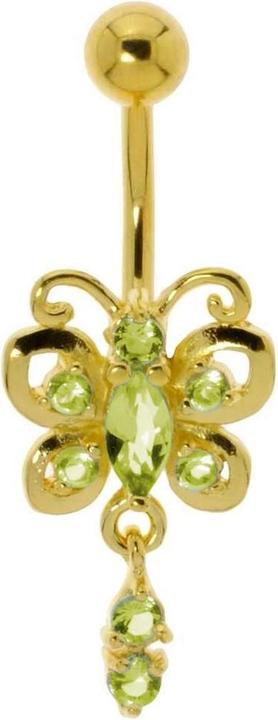 Immagine prodotto Bijouteria Piercing ventre (Ottone, Rivestimento in PVD (colore oro), Vetro (di orologio), Acciaio chirurgico 316L)