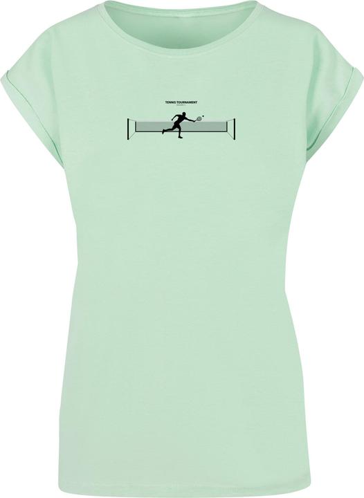 Actual product image Merchcode Ladies Tennis Round 1 Extended Shoulder Tee - 116323 (L)