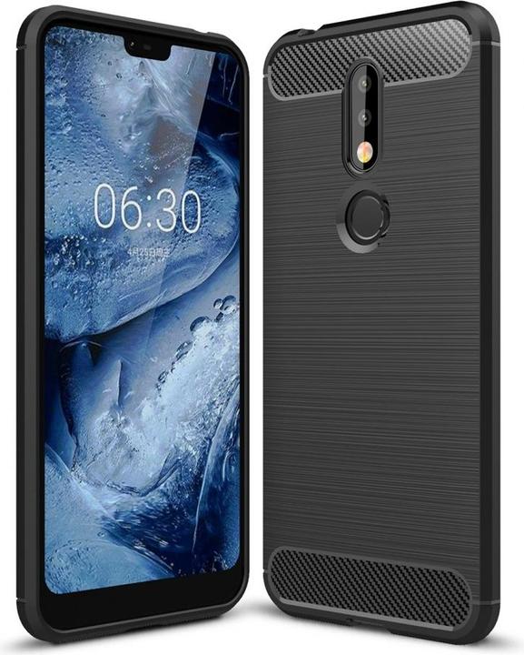 Produktbild Screenguard Nokia 7.1 Hülle Carbon Brushed Soft TPU (Nokia 7.1)