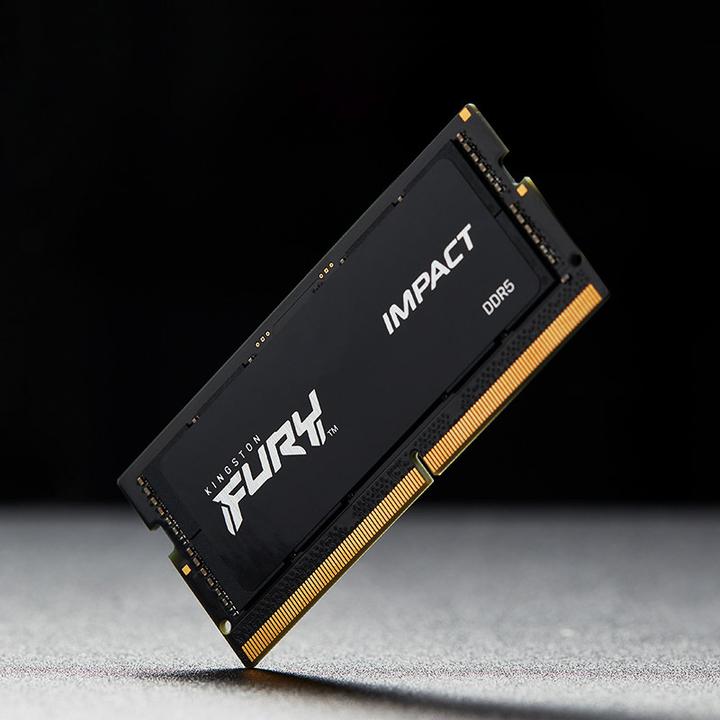 Image du produit Kingston SORAM D5 6400 16GB C38 FURY Impact (1 x 16GB, 6400 MHz, RAM DDR5, SO-DIMM)