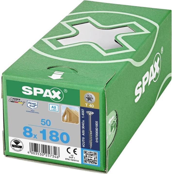 Image du produit Spax Vis pour assemblage bois (50 Vis par pièce)
