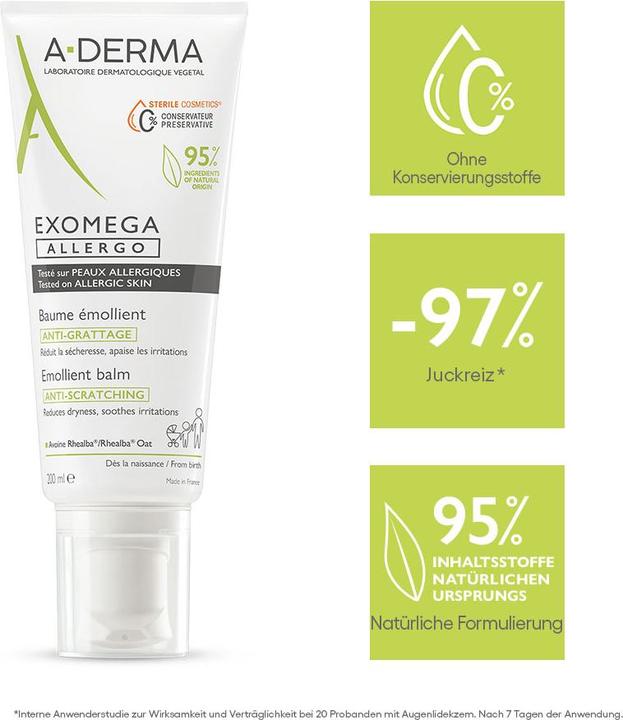 Immagine prodotto A-Derma EXOMEGA ALLERGO Balsamo (Latte corpo, 200 ml)