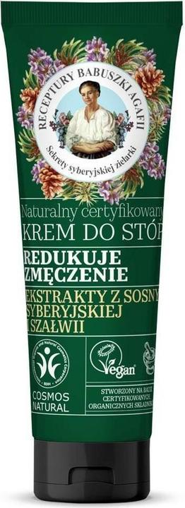 Bania Agafii Crème pour les pieds soulageant la fatigue 75ml (Bain de pieds, 75 ml)