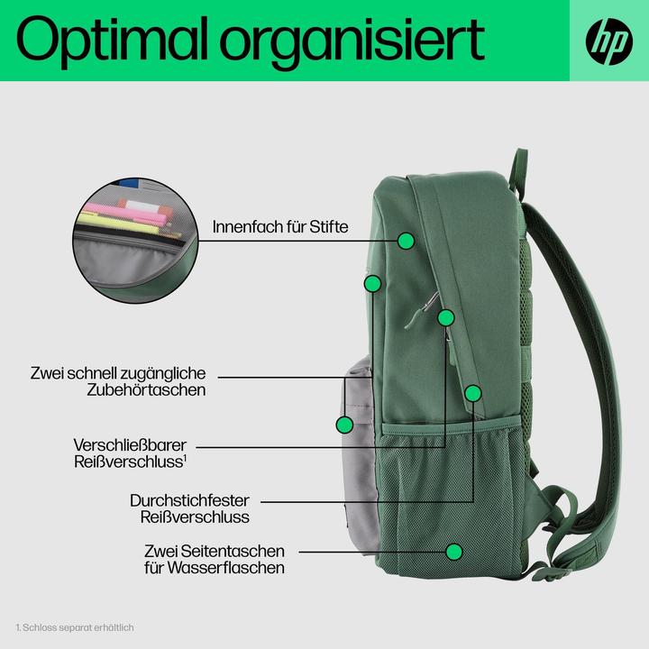Actual product image HP Campus Green Backpack (17 l)