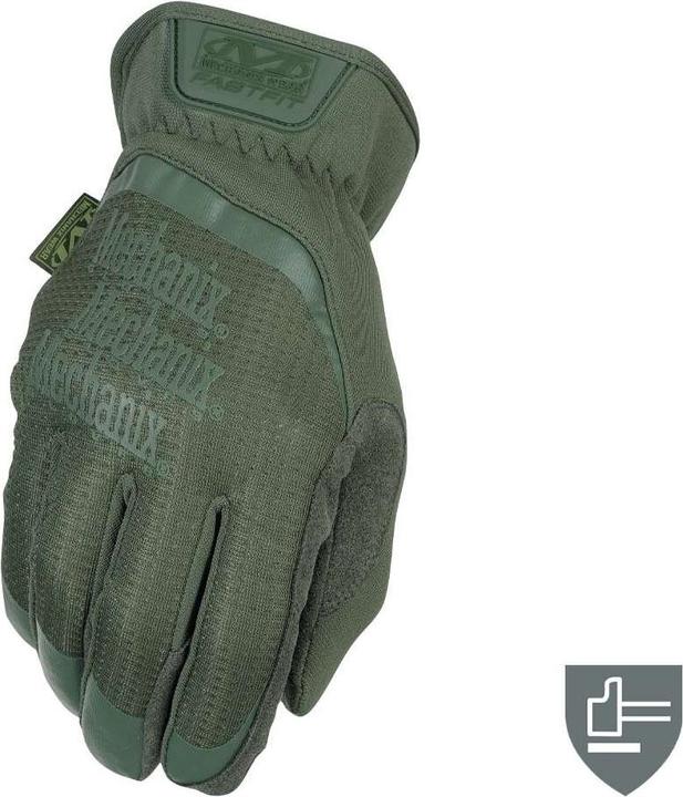 Image du produit Mechanix Wear Gants Mechanix FastFit® Olive Drab, vert size 11 / XL. Poignet gaufré, faux cuir, TrekDry®. (11, XL)