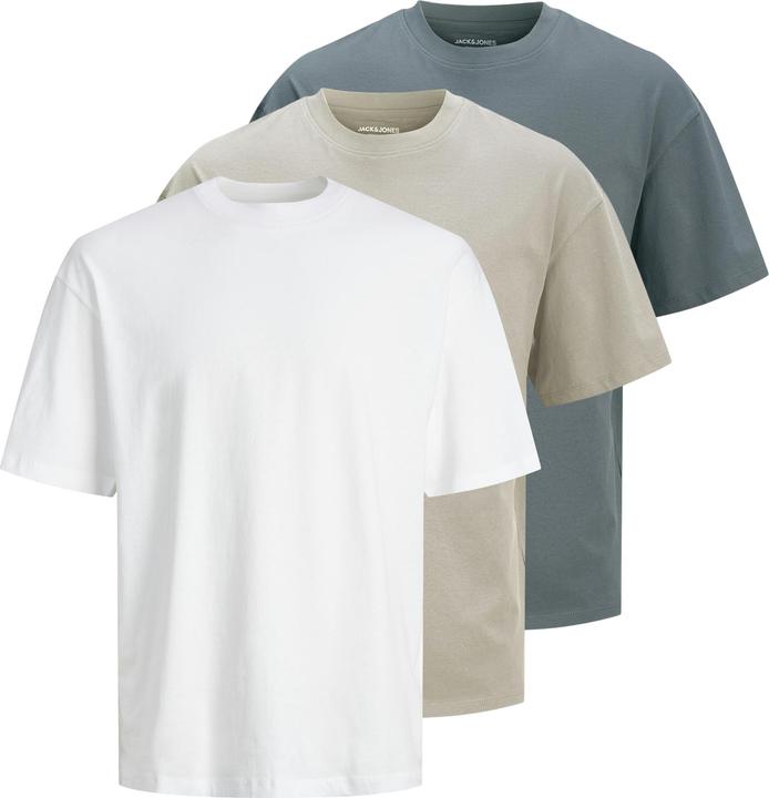 Actual product image Jack & Jones Jjhugo Loose Tee Ss Crew Neck 3pk Mp (M)