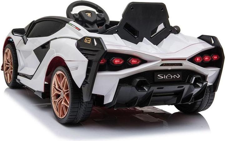 Produktbild Es-toys Elektro Kinderauto „Lamborghini Sian“ – lizenziert – 12V Akku, 2 Motoren -MP3, Ledersitz + (12 V)