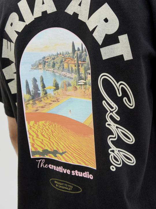 Actual product image Jack & Jones Rückenprint Rundhalsausschnitt T-shirt T-shirt (L)