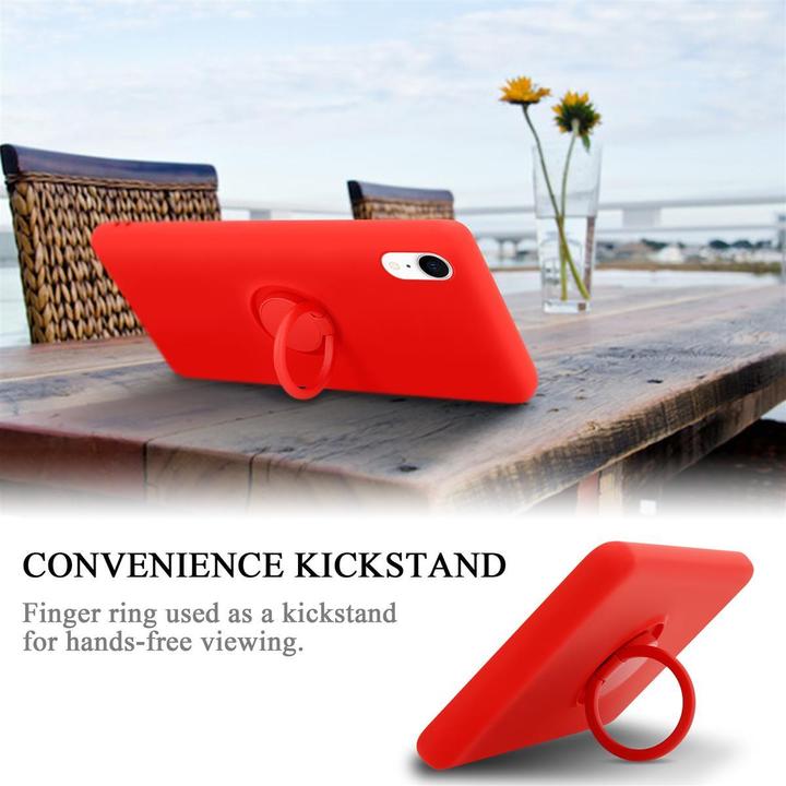 Actual product image Cadorabo Bumper TPU Liquid Ring Silicone Case (Apple iPhone XR)