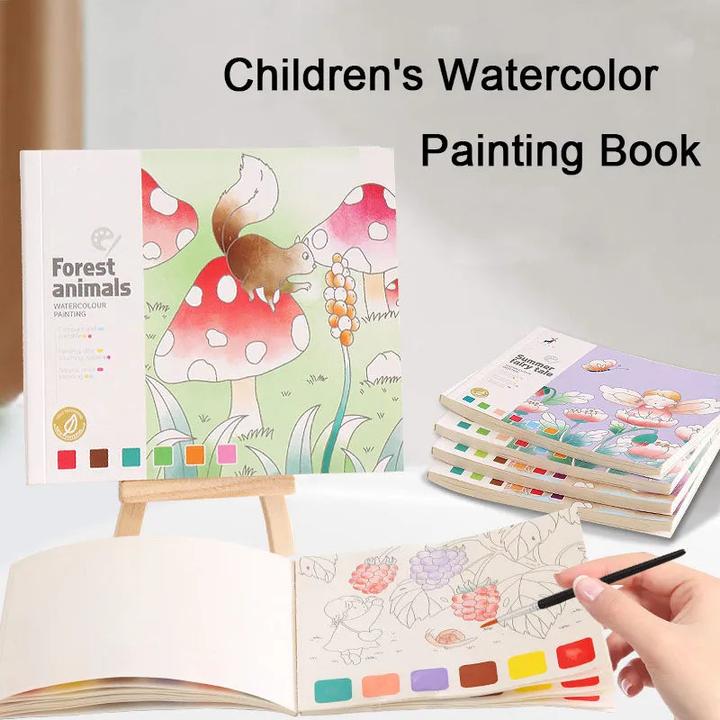 Produktbild Activity Board 20Sheets Kreative Aquarellmalerei Buch für Kinder Märchen Graffiti Zeichnung Bild DIY Spielzeug