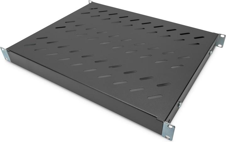 Digitus Tablette 1U pour armoire réseau 48,3cm 19 pouces RAL9005 noir pour armoire de 600mm de...