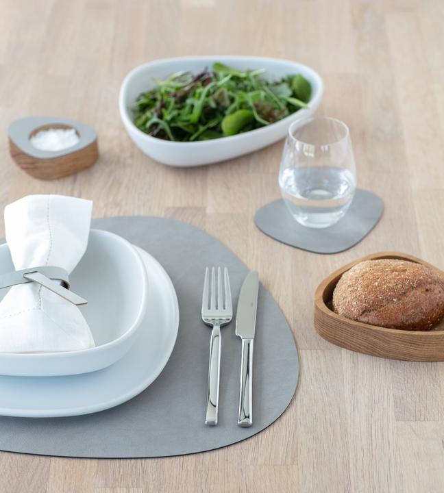 Actual product image Lind DNA Placemat Curve L, Double Nupo Ant./Light Grey, 37x44 cm (1 pcs., 37 x 44 cm)