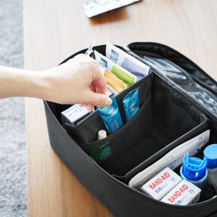Actual product image Yamazaki Storage bag with dividers TOWER (8 l)