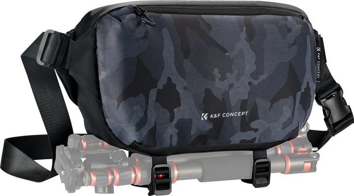 Produktbild K&F Concept Sling Bag 10L Urban Wander 01 (Black+Camouflage) (Kamera Schultertasche, 10 l)