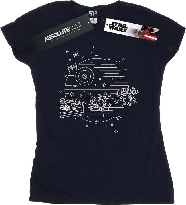 Star Wars Death Star Sleigh TShirt (XXL)