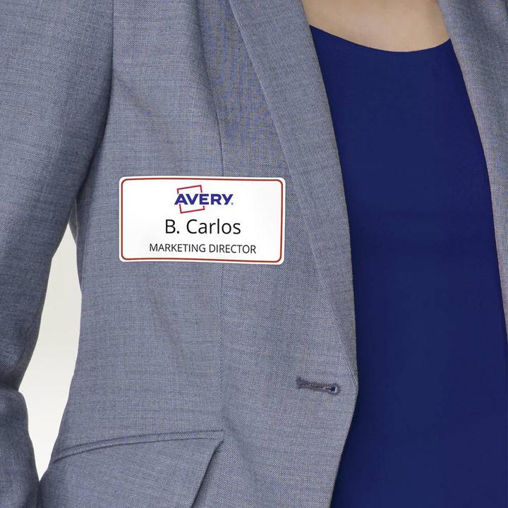 Actual product image Avery 200 Name labels L4786-20 white 80.0 x 50.0 mm