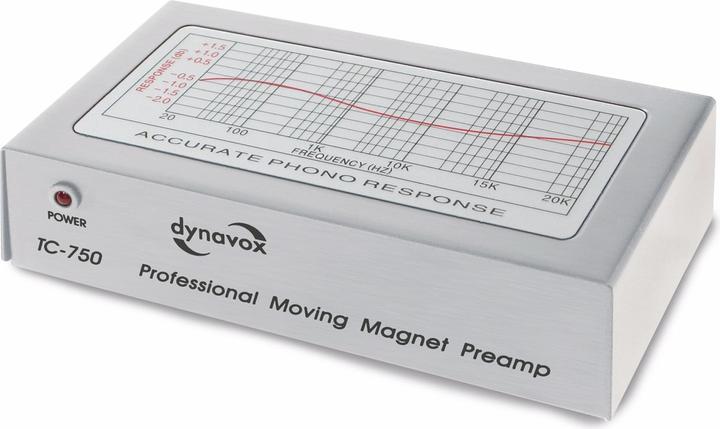 Actual product image Dynavox TC750ProfiPhono preamplifier silver