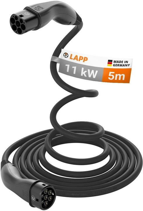 Produktbild Lapp Mobility EV-TYP2 Ladekabel HELIX 3-phasig (Typ 2, 11 kW, 20 A, 5 m)