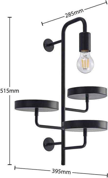 Actual product image Lindby Hanjo wall lamp (E27, IP20)