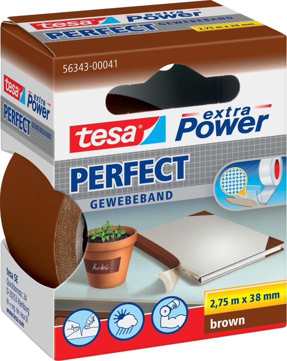 Actual product image tesa EXTRA POWER PERFECT fabric tape (38 mm)