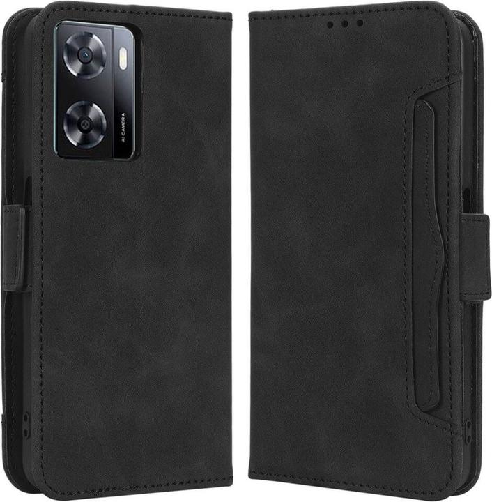 Produktbild Cover-Discount OPPO A57s - Etui mit vielen Kartenfächer schwarz (Oppo A57s)