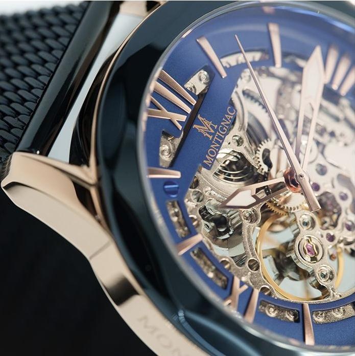 Actual product image Montignac Automatic Watch Round (Skeleton watch, 42 mm)