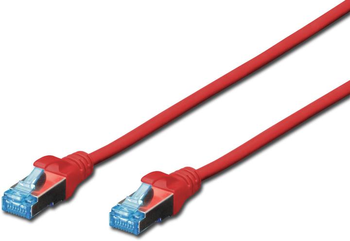 Produktbild Digitus CAT5e SF-UTP Patchk.,0,5m,Rot (SF/UTP, CAT5e, 0.50 m)