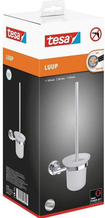 Produktbild tesa LUUP WC-Bürstengarnitur inkl. Klebelösung ohne Bohren