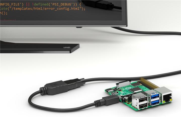 Actual product image Goobay Micro HDMI D – HDMI Buchse (0.15 m, HDMI)
