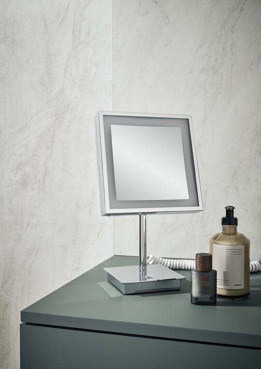 Produktbild Emco LED-Rasier-/Kosm.spiegel PURE LED rund 1-armig 3-fach Touchsensor schwarz
