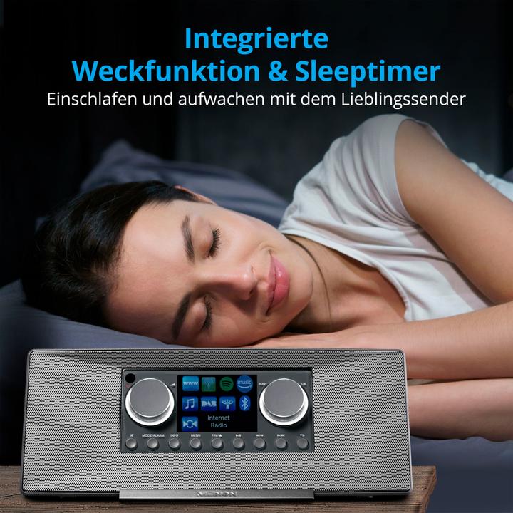 Produktbild Medion MD 89289 Stereo Internetradio grau (Internetradio, DAB+, FM, Bluetooth, WLAN)