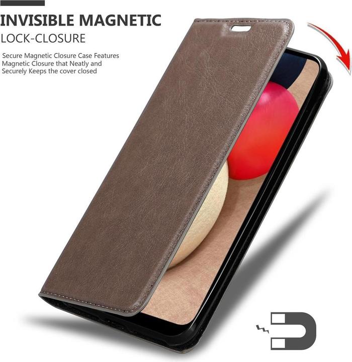 Immagine prodotto Cadorabo Libro Invis. Coperchio magnetico (Samsung Galaxy A02s)