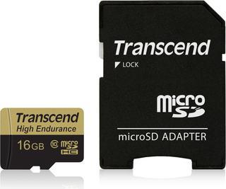Immagine prodotto Transcend high-endurance (16 GB, microSDHC, U1, UHS-I)