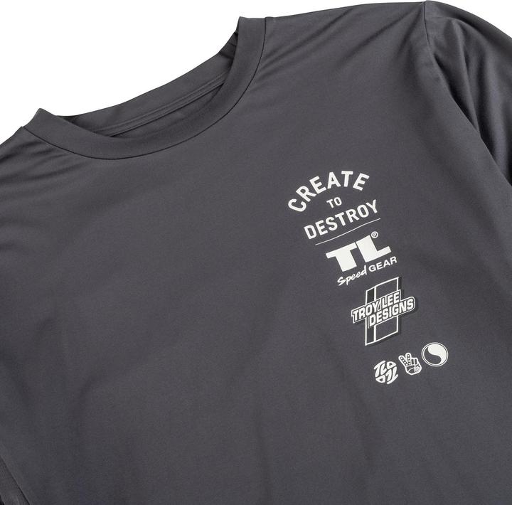Immagine prodotto Troy Lee Designs Ruckus Tee Ride a maniche lunghe - Destroy carbon M (M)