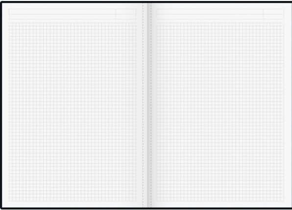Actual product image König & Ebhardt Notebook A4 squared black 96sheet perforated pages (A4, Checked, Hardcover)