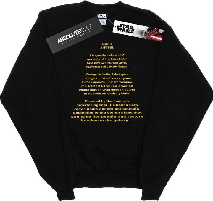 Star Wars A New Hope Opening Crawl Sweatshirt (XXL)