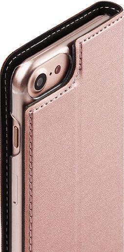 Actual product image Wave BookCase suojakotelo, iPhone 7 / 8 / SE, ruusukulta (Apple iPhone SE (3rd Gen), Apple iPhone 7, Apple iPhone 8)